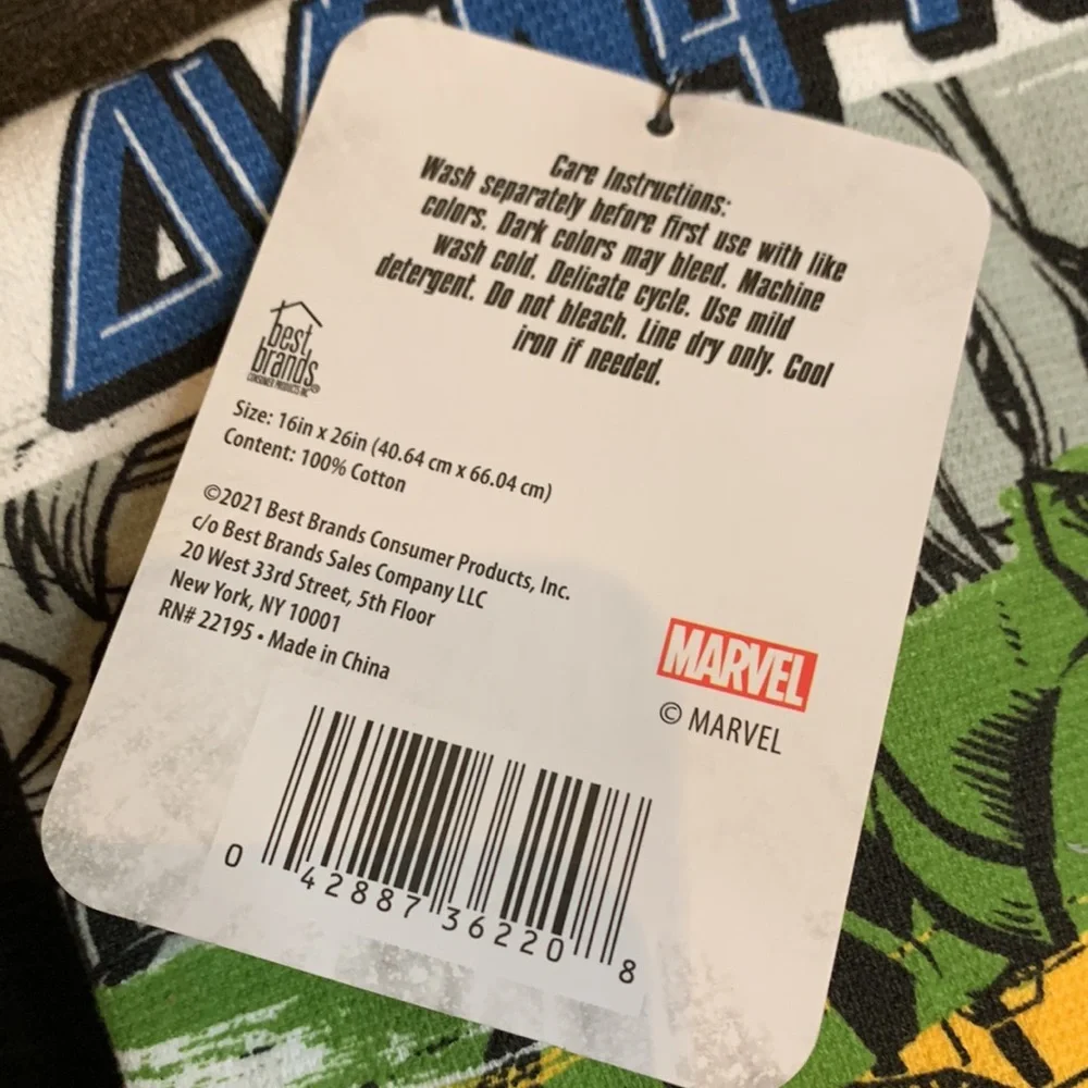 Avengers 2PK Kitchen Towels and Dish Drying Mat